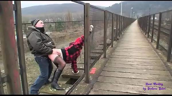 Hot Stepdad picks up stepdaughter from school and then fucks her on a bridge cool Movies
