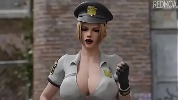 Hot female cop want my cock 3d animation cool Movies
