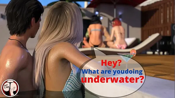 Hot Blonde with perfect tits dove underwater to swallow cum (Become a Rockstar - Emma 2 cool Movies