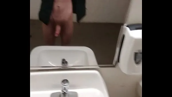 Hot Cumshot in the restroom cool Movies