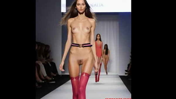 Hot Spectacular Fashion Showcase: Young Models Boldly Rock Colorful Stockings on the Catwalk cool Movies