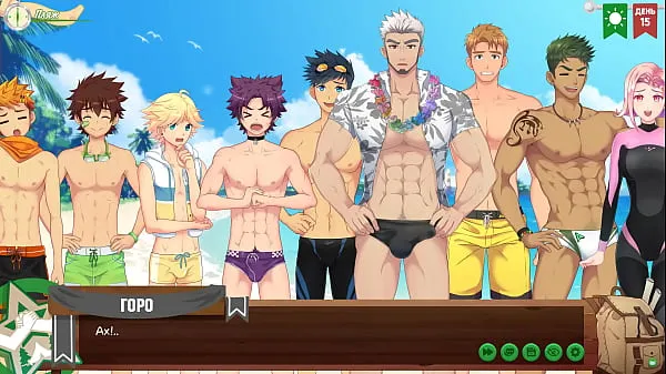 Hot Game: Friends Camp, episode 11 - Swimming lessons with Natsumi (Russian voice acting cool Movies